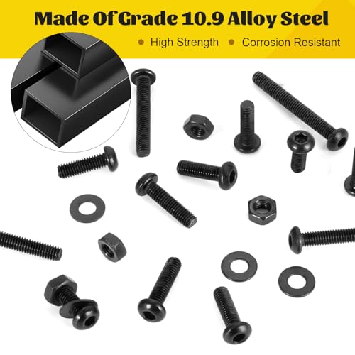 1520PCS M2.5 Hex Button Screws Assortment Kit, M2.5x4/6/8/12/16/20 mm - size: M2.5 1520pcs