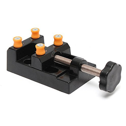 Yakamoz Mini Bench Vise Clamp, 0-2 Inch Clamping Range Cast Aluminum Holder