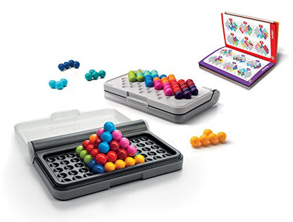 SmartGames IQ Puzzler Pro | Boost Logic and Problem Solving Skills | Level Up with 120 2D and 3D Challenges from Easy to Expert | Great for Ages 6 - Adult | A Fun Travel Game in a Portable Case