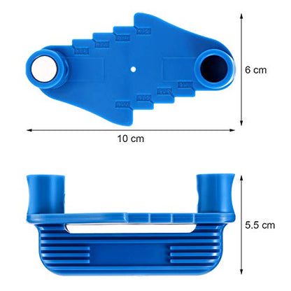 Weewooday 1 Pc Center Finder Tool Woodworking Marking Gauge Multifunction Magnetic Scriber Offset Marking Tool Pencil Holder Fits Standard Wooden Pencils (Blue)