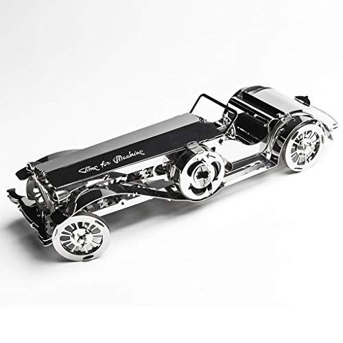Model Car Kit 3D Model kit Glorious Cabrio2 - Moving Wind-Up Retro Car Collectible | 3D Puzzle for Adults - Metal DIY Kit | DIY Construction Set of a Vintage Car