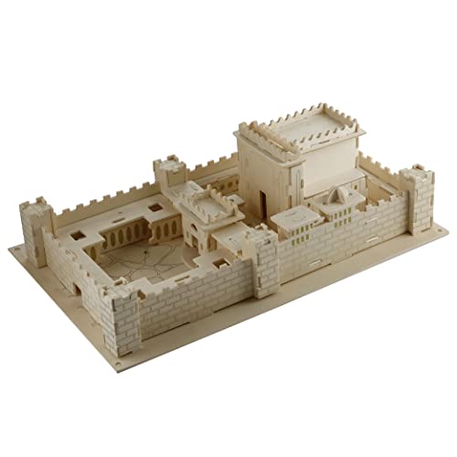 MASORET Wooden 3D Jerusalem Temple Model KIT Jewish Israeli Beit Hamikdash Replica Puzzle, Teens to Adults, 15 * 9 * 5 Inch The Temple… - style: Set 2