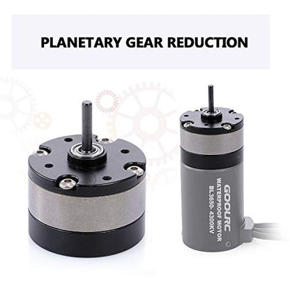 GoolRC 1/3 Planetary Gear Reduction Unit for 540 Motor RC Car Metal Gear Box