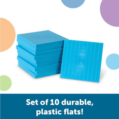 Learning Resources Plastic Base Ten Flats - style: Base Ten Flats