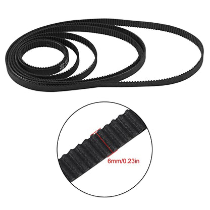 21PCS/Set GT2 Timing Belt Pulley Include 8pcs Mix Timing Belt 6 mm Width, 8pcs 20 Teeth 6mm Bore Belt Pulley Wheel, 4pcs Tensioner Spring Torsion with 1pcs Allen Wrench for 3D Printer
