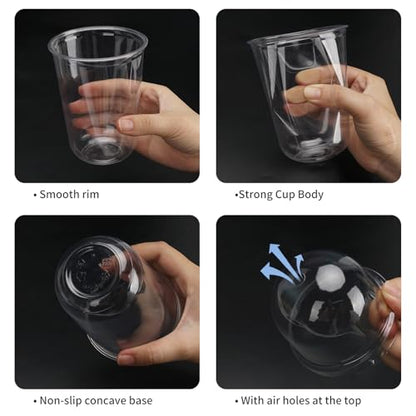 Clear Hydroponic Nursery Pots with Humidity Domes & Rrow Sponge 6-Pack