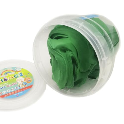 Air Dry Modeling Clay 10.5 oz Ultra Light Magic Clay DIY Moulding Dough Primary Colors Art Craft Kit (Dark Green) - color: Dark Green
