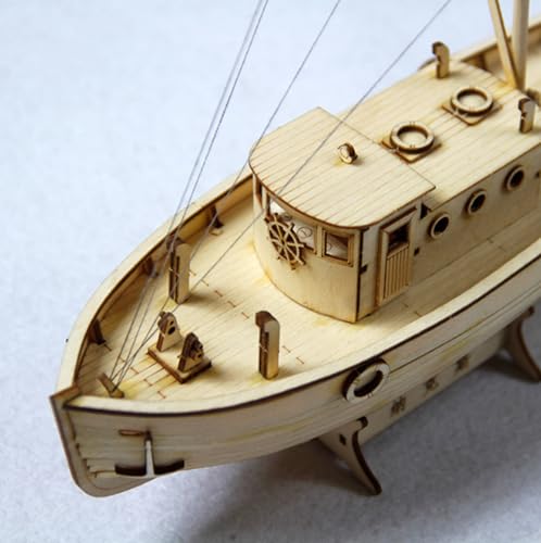 Avtytsda 1/30 Scale DIY Hobby Wooden Ship Science Equipmen Assembly Model Boat Kits Sailing Boat Kit Ship Craft Laser-Cut Model Kits to Build - size: 1/30