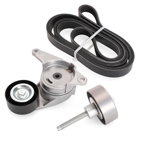 Belt Tensioner Serpentine Belt Idler Pulley Kit for GMC Acadia 2007-2012 - size: for Acadia/Traverse/Enclave 2008-2018