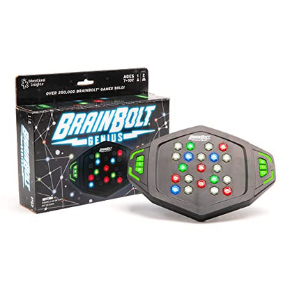 Educational Insights BrainBolt Genius - Puzzle Memory Game for Kids, Teens and Adults, Handheld Electronic Brain Travel Games, Gift for Gamers, Games for Kids 8-12, Fidget Memory Game