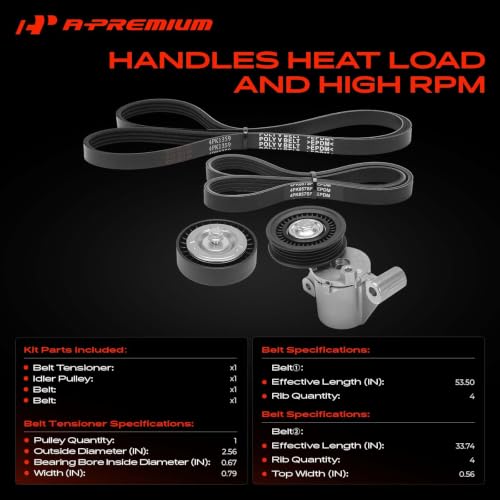 A-Premium Engine Serpentine Belt Drive Kit