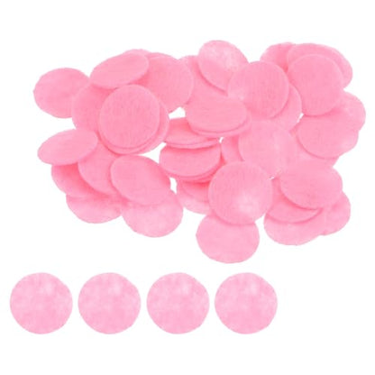HARFINGTON 200pcs Round Felt Circles, 15mm 5/8" Pre Cut Felt Craft Pads Non-Woven Mini Felt Fabric Circles for DIY Sewing Handcraft Cut Projects Craft Finishing, Pink - color: Pink, size: 15mm