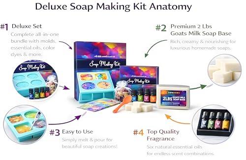 Soap Making Kit for Adults, Make Your Own Soap with Melt & Pour - DIY