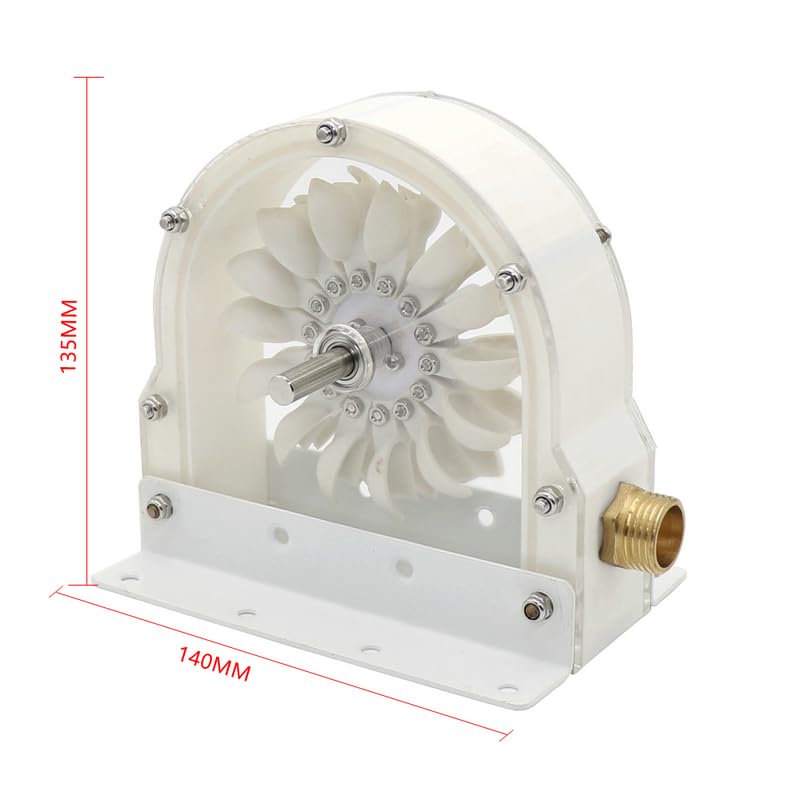 VIGAN 1PCS Multifunction High Efficiency Pelton Water Turbine Impact Water Wheel Bucket Wheel DIY Hydroelectric Generator