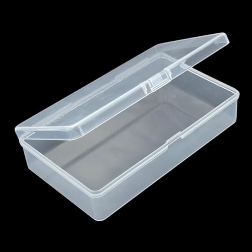 19 Pack Rectangular Clear Plastic Storage Containers - size: 5.7 x 3.35 x 1.38 inch
