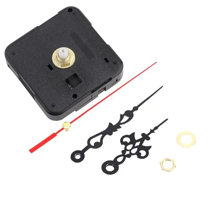 55 mm Long Shaft Quartz Clock Movement Clock Parts Repair Kit M5168 (Black)