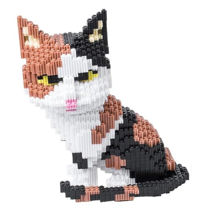 Cat Building Blocks Sets 3D Puzzles Toys Ornaments, 4800pcs Particle Building Blocks, Improve Thinking Concentration, Kids Toys Gifts - color: Cat
