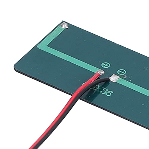 2PCS Mini Solar Panels, 0.3W 5V 60mA Small Solar Panel, Solars Cells with Wiresfor, 60 * 55mm Solars Panel Kit, for Light Water Pump Toy