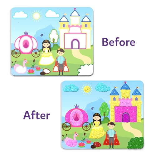 Skillmatics Dot It Sticker Art – Unicorns & Princesses Sparkle, Craft Kit - style: 4. Sparkle Edition