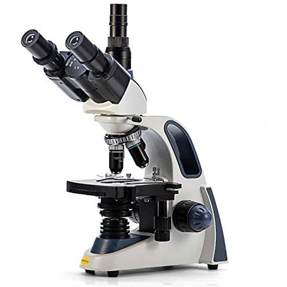 Swift SW380T 40X-2500X Magnification, Siedentopf Head, Research-Grade Trinocular Microscope Compound Lab with Wide-Field 10X/25X Eyepieces, Mechanical Stage, Ultra-Precise Focusing, Camera-Compatible - style: SW380T