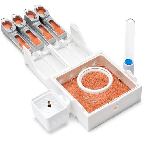 StackCore Stackable Series - White QuadTube (Four Tube Ant Nest) with Starter Tool Kit - size: White QuadTube