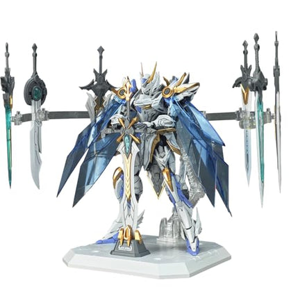 Funtasy Planet SNAA 1/144 Mecha Model Kit -Divine Invoker Percival Awakening Deluxe Edition - Articulated Action Figure Building Kit, Sovereign Sword Array, Gift for Adults & Teens - color: Percival