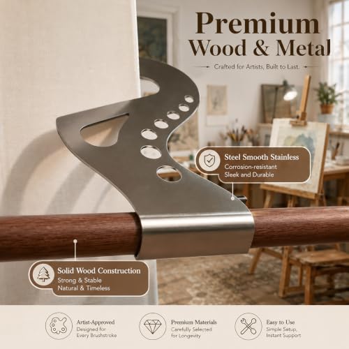 Artist Hand Rest Bridge (1 Set) - Adjustable Painting Wrist Tool