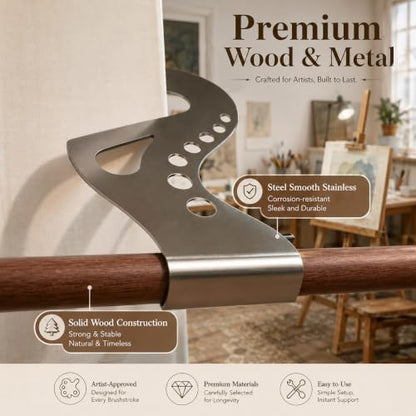 Artist Hand Rest Bridge (1 Set) - Adjustable Painting Wrist Tool