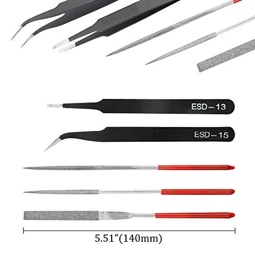 18Pcs Modeler Basic Tools Craft Set for Gundam Model Tools Kit with Plastic Box for Model Assemble Car Hobby Model Building Repairing and Fixing DIY Craft Kit