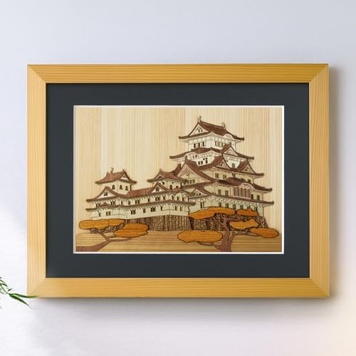 KINOWA Wooden Art Kit Kiharie Himeji Castle Made in Japan