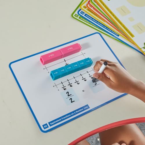 hand2mind Fraction Tower Cubes Activity Set, Fraction Manipulatives