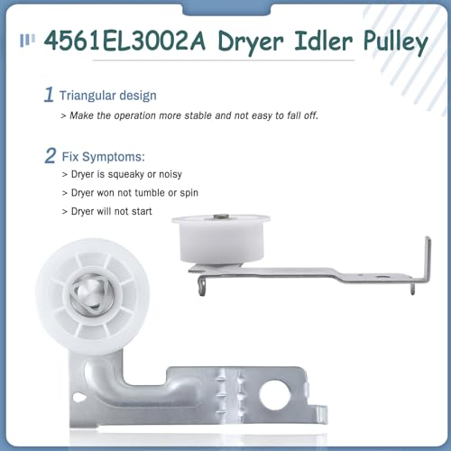 Upgraded Dryer Rollers Kit Compatible with LG Kenmore Dryers Parts
