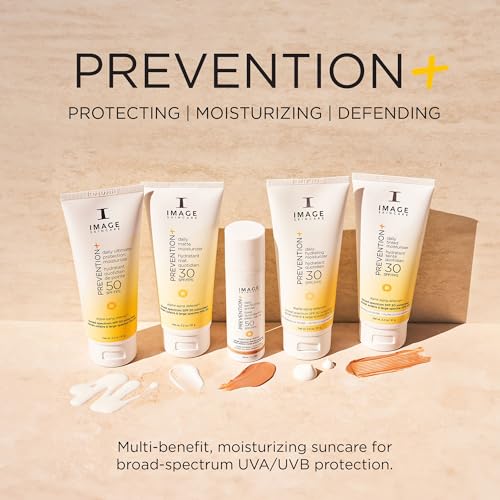 IMAGE Skincare PREVENTION+ Daily Ultimate Protection Moisturizer, SPF 50 Face Sunscreen Lotion, Zinc Oxide, Blendable with No White Cast, 3.2 oz - size: 3.2 Ounce (Pack of 1)