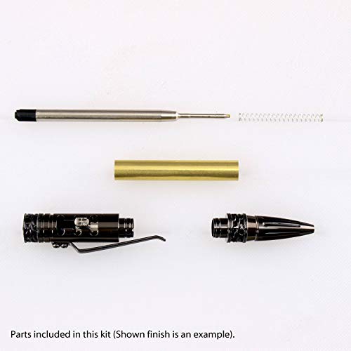 Legacy Woodturning Stick Shift with Reverse Pen Kit - Variety, 3 Pack, Includes 2 Chrome, 1 Gun Metal, Woodworking Project Kit