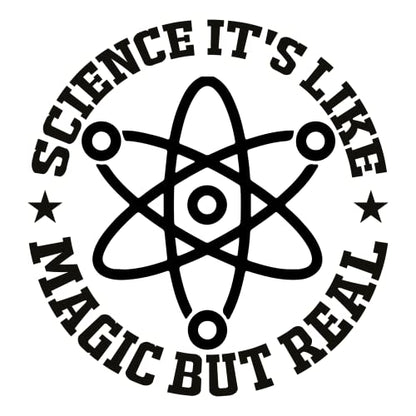 SEC Apparel Science Iron On Patches Decals Transfers Applique Letters for t Shirts Fabric Clothing | Vol 1.5 (Science-its-Like-Magic-but-Real) - style: Science-its-like-magic-but-real