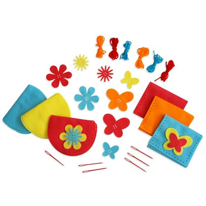 Serabeena Sewing Kit for Kids - Sew Felt Purses | 6 Kits Ages 4-8