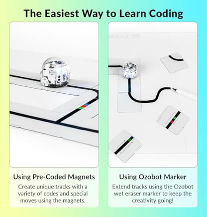 Ozobot Color Code Magnets Base Kit, Interactive Coding Learning Tool for Kids Ages 5+, Enhances Logic & Problem Solving Skills, Classroom Education, 36 Tiles, Evo Required Not Included - style: Color Code Magnets - Base Kit (36 Tiles)