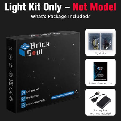 BrickSoul Light Up Kit Compatible with Lego Camera 43230 Building Bricks Set, Lighting Kits Compatible with Camera Building Bricks Set, Lights Only (Not Included 43230 Model), Classic Version