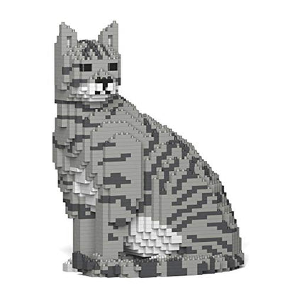Cat 02S-M03 - color: Light Grey Tabby