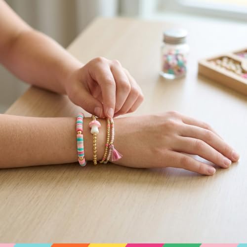 Bright Stripes Wish*Craft Mystical Jewelry Studio DIY Bracelet Kit, Ages 8+ - style: Mystical Jewelry Studio