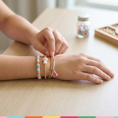 Bright Stripes Wish*Craft Mystical Jewelry Studio DIY Bracelet Kit, Ages 8+ - style: Mystical Jewelry Studio