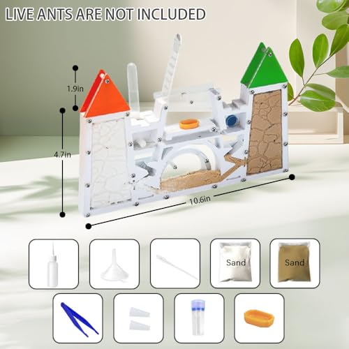 Ant Farm Kit for Kids, Sand Ant Habitat Terrarium, Ant Colony Observation