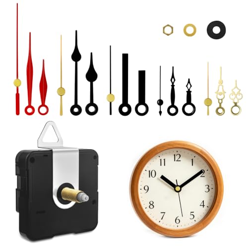 Clock Mechanism Kit, Quartz Clock Movement Replacement - size: 1PCS + 5 Pairs