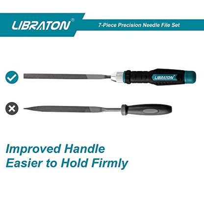 LIBRATON Needle File Set Interchangeable, Small Files, Mini Files - style: Needle File-6PCS
