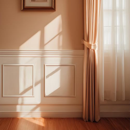 6 Sets Peel and Stick Wall Molding Kit, 20x20 Inch Premade Wainscoting Frames - color: 20''x20''-6pack