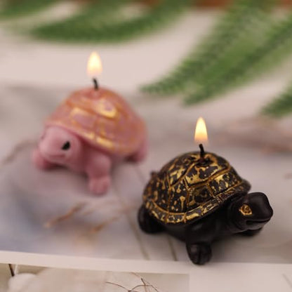 2PCS Cute Turtle Silicone Mold Small Turtle Fondant Chocolate Candy Molds 3D Sea Animal Epoxy Resin Casting Mold Candle Soap Wax Polymer Clay Keychain Pendant Molds DIY Craft Cake Decorating - color: 2x Turtle Mold