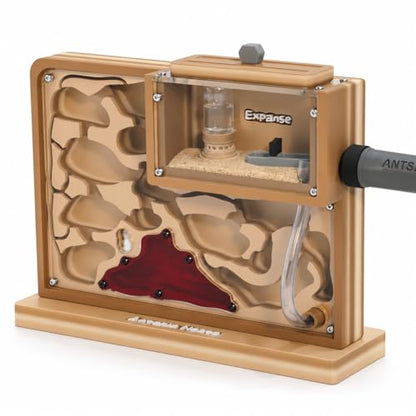 Expanse Ant Farm Nest, Large Formicarium Habitat with Cave System, Moisture System and Integrated Outworld for Ant Keeping
