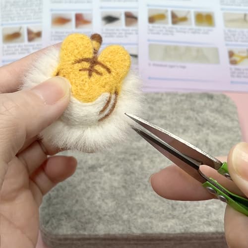 Truslin Needle Felting Kit, 4 Pcs Doll Making Needle Felting Starter Kit - color: 3# 4pcs