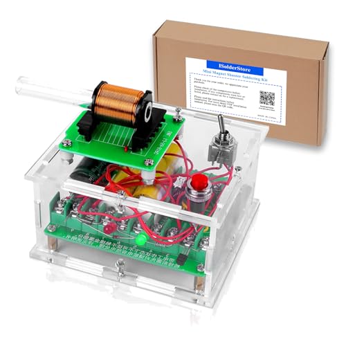 Soldering Practice Kit Projects DIY Toys Electric Magnetic Transmitter Educational Electronics Kit Mini DIY Shooting Game Fun Soldering Project