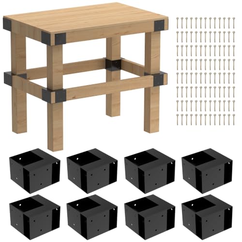 Workbench Bracket Kit 4PCS, Heavy Duty 3-Way Brackets - size: 4x4